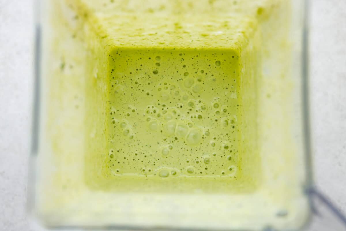 Spice meets creamy! This Jalapeño Ranch Dressing is cool, tangy, and just the right amount of zesty heat. Perfect for drizzling, dipping, or smothering on everything from salads to tacos. All of the ingredients blended up.